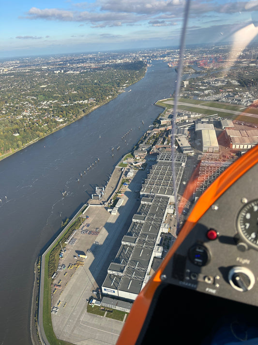 Hamburg Rundlug mit Flugtraum Gyrocopter