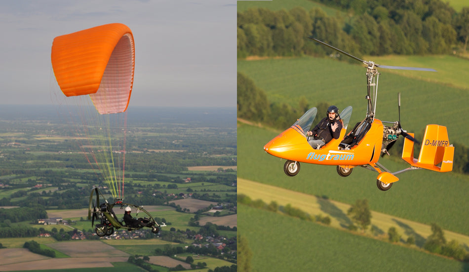 Gyrocopter oder Xcitor? Finde dein perfektes Flugerlebnis über Norddeutschland