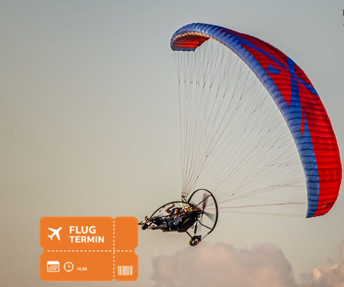 Rundflug mit dem Motorschirmtrike Xcitor von Flugtraum